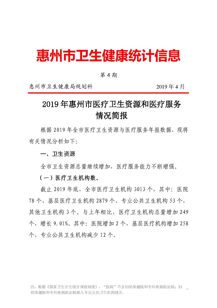 2019年惠州市醫(yī)療衛(wèi)生資源和醫(yī)療服務(wù)情況簡(jiǎn)報(bào)_頁(yè)面_01.jpg