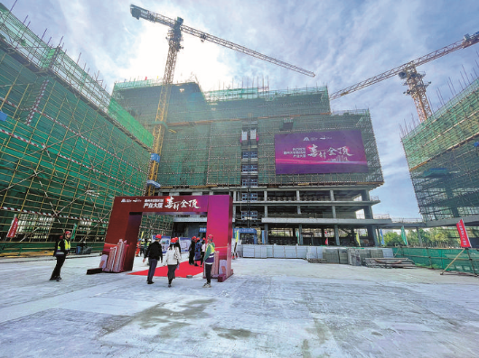     惠州天安數碼城產業大廈建設現場。